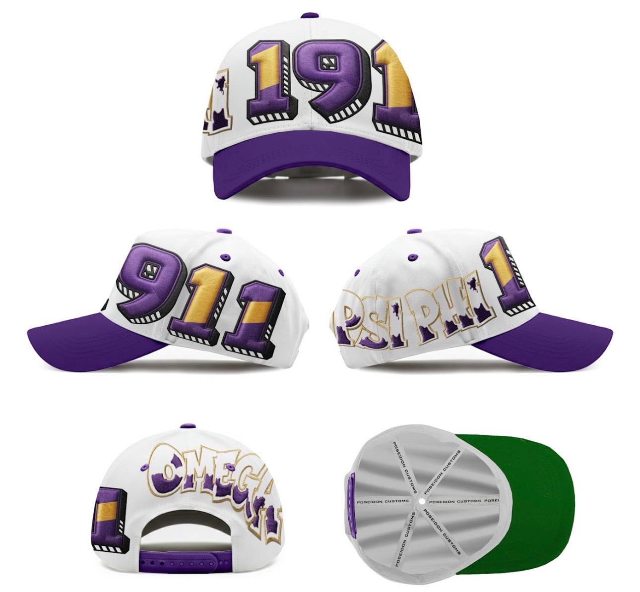 1911 Wraparound Snapback Hat( Pre order)
