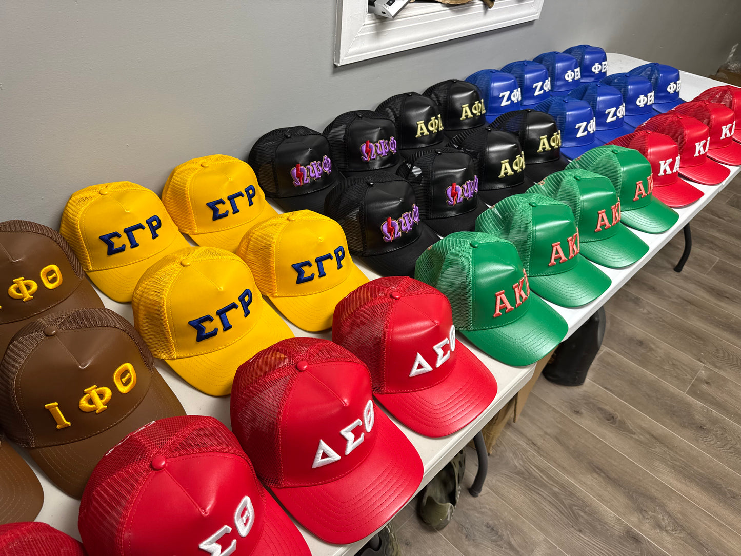 Alpha Kappa Alpha Leather Trucker