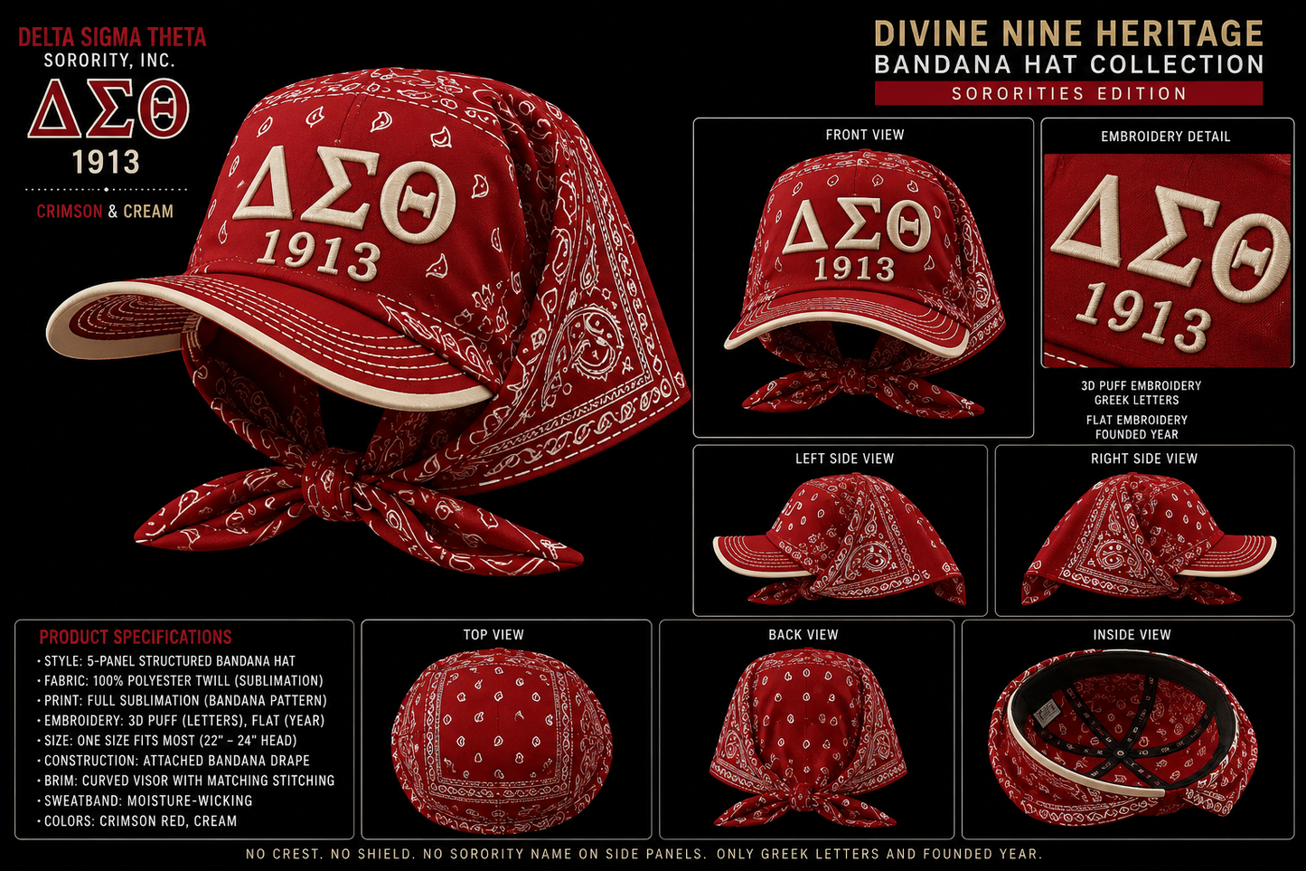 ΔΣΘ- BANDANA HAT COLLECTION