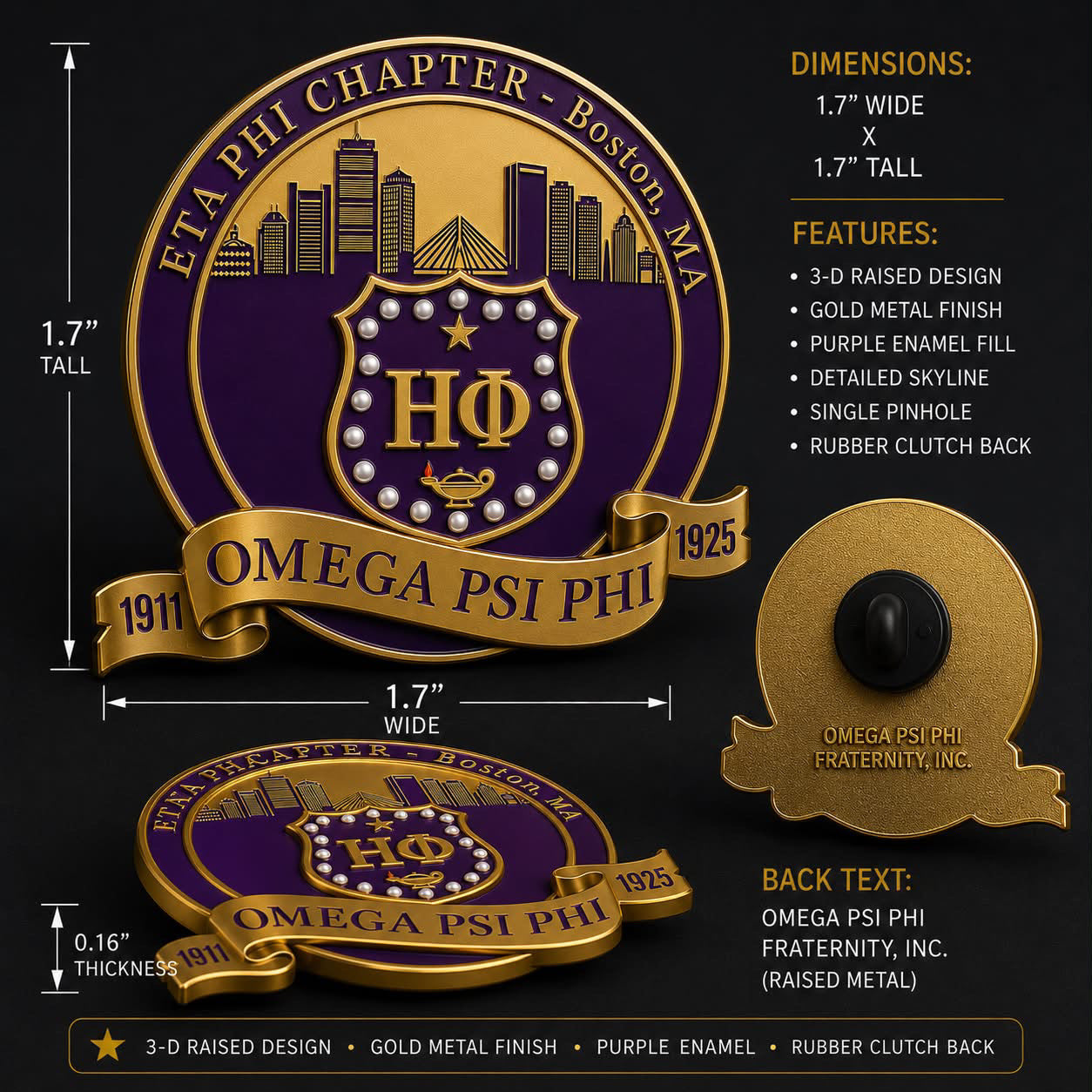 Eta phi pins