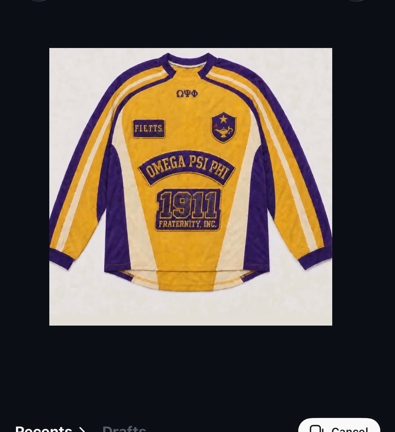 ΩΨΦ Long-Sleeve Mesh Jersey ( Pre Order )