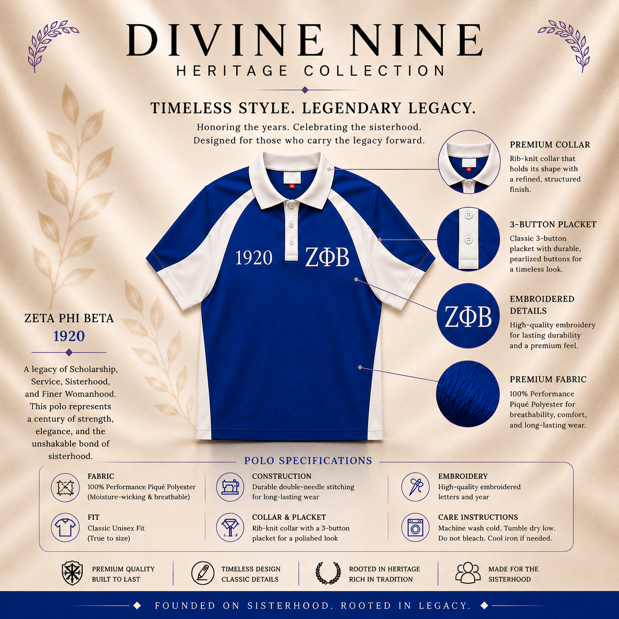 Zeta Phi Beta Polo