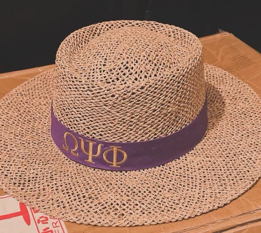 Omega Psi Phi Straw Hat