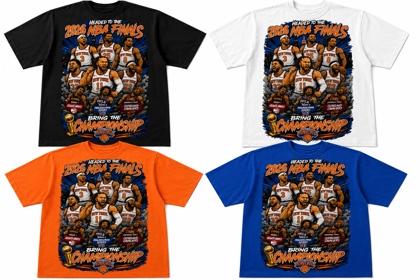 NEW YORK KNICK PLAYOFF SHIRT RUN