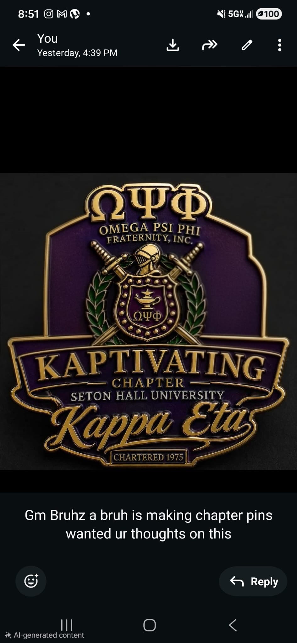 kappa Eta pins