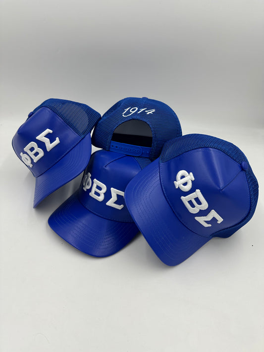 Phi Beta Sigma Leather Trucker