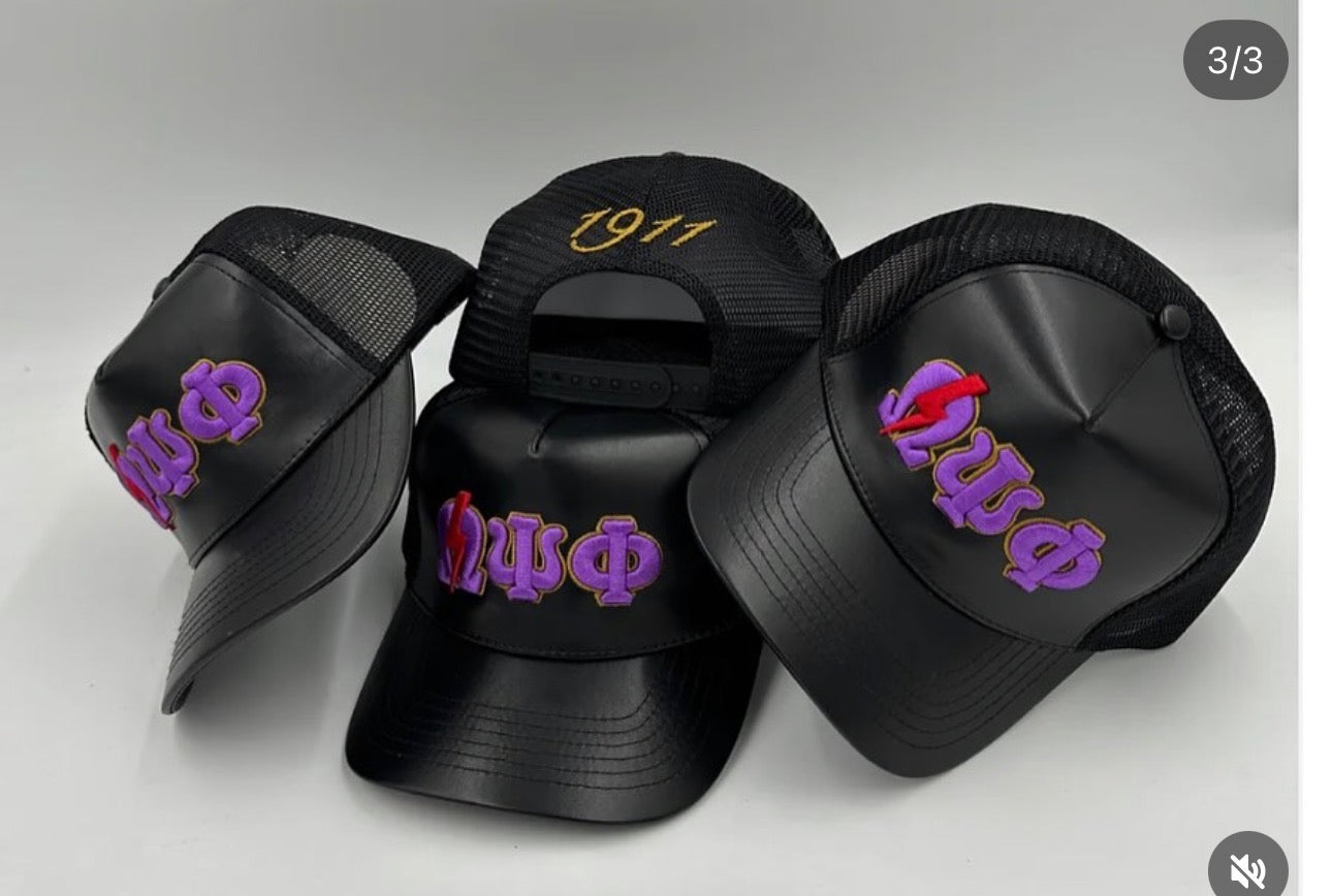 Black leather QUE PSI PHI